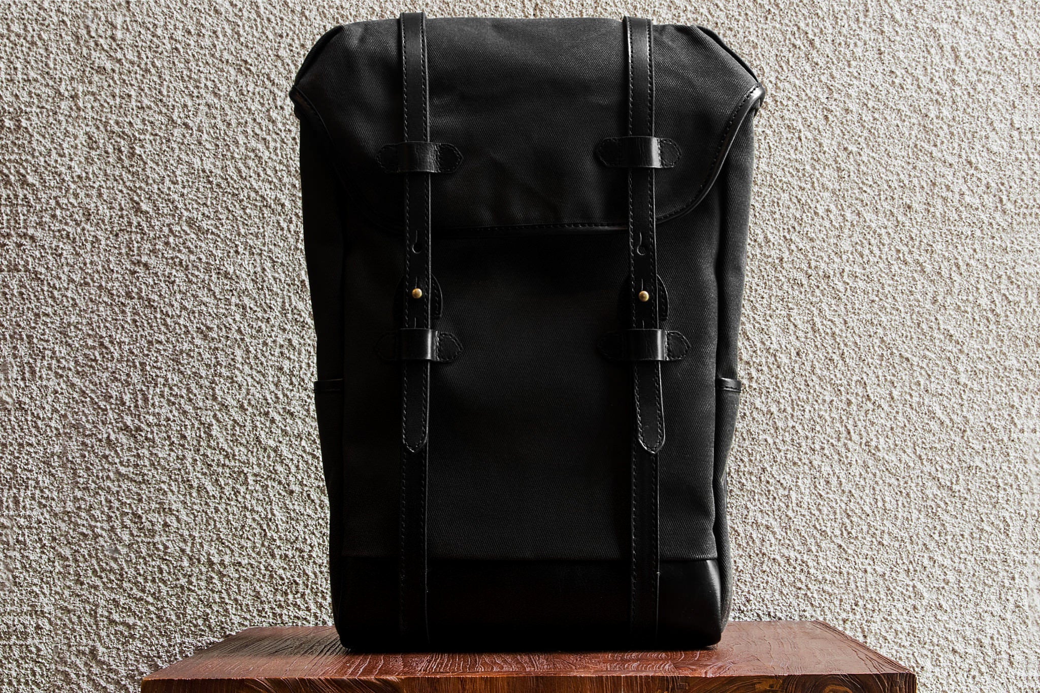 Daypack/Black - Waxed Twill