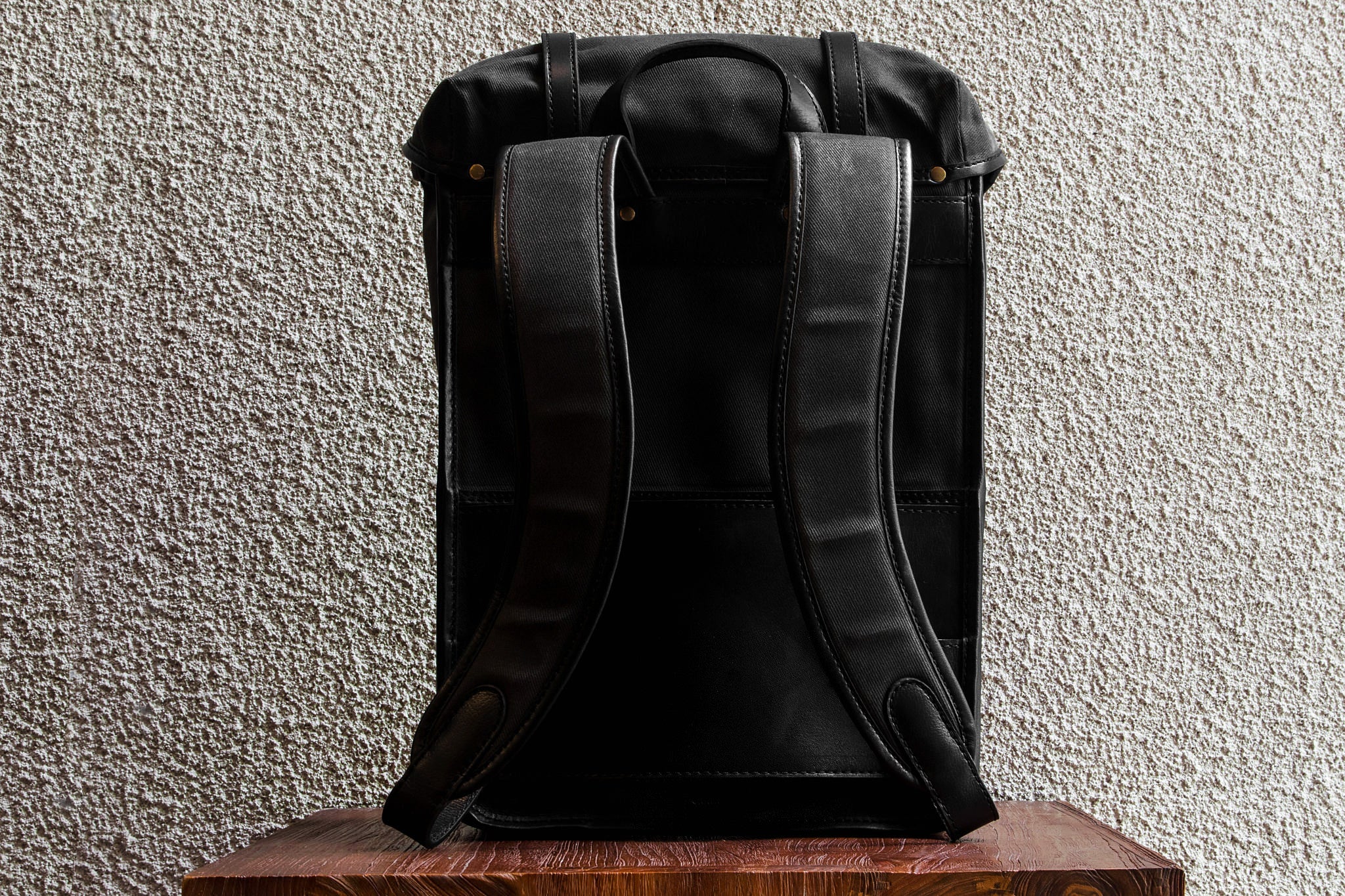 Daypack/Black - Waxed Twill