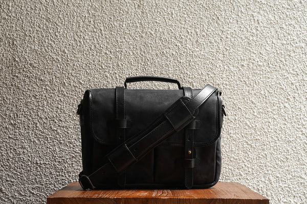 Rana 13/Black - Waxed Twill